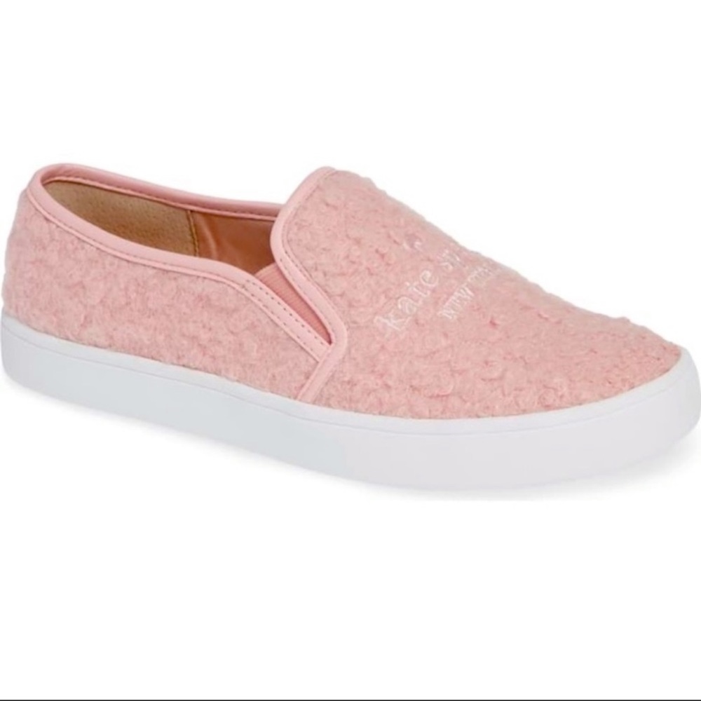 Kate Spade pink slip on sneakers